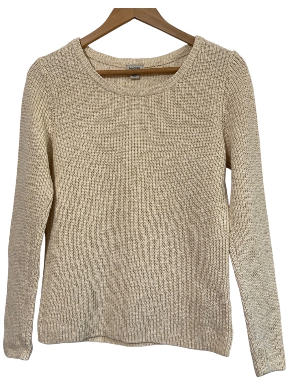 LL Bean Womens Sweater Size S Heavyweight Pullover Cotton Autumn Casual Office - Picture 5 of 5